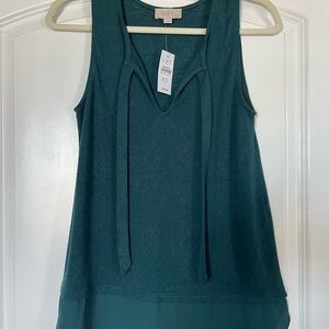 NWT LOFT Teal Tank Top XS